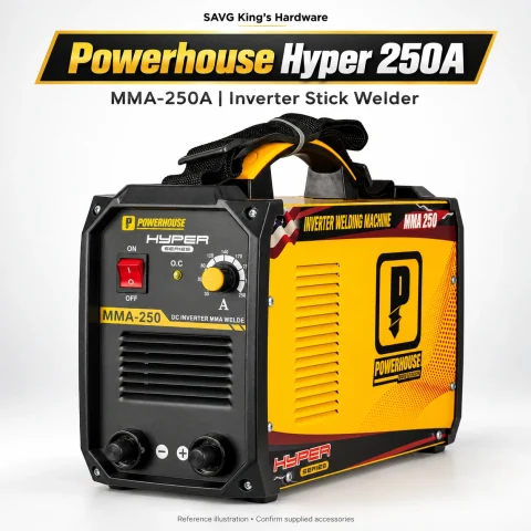 MMA-250A welding machine — original reference illustration by SAVG King’s Hardware
