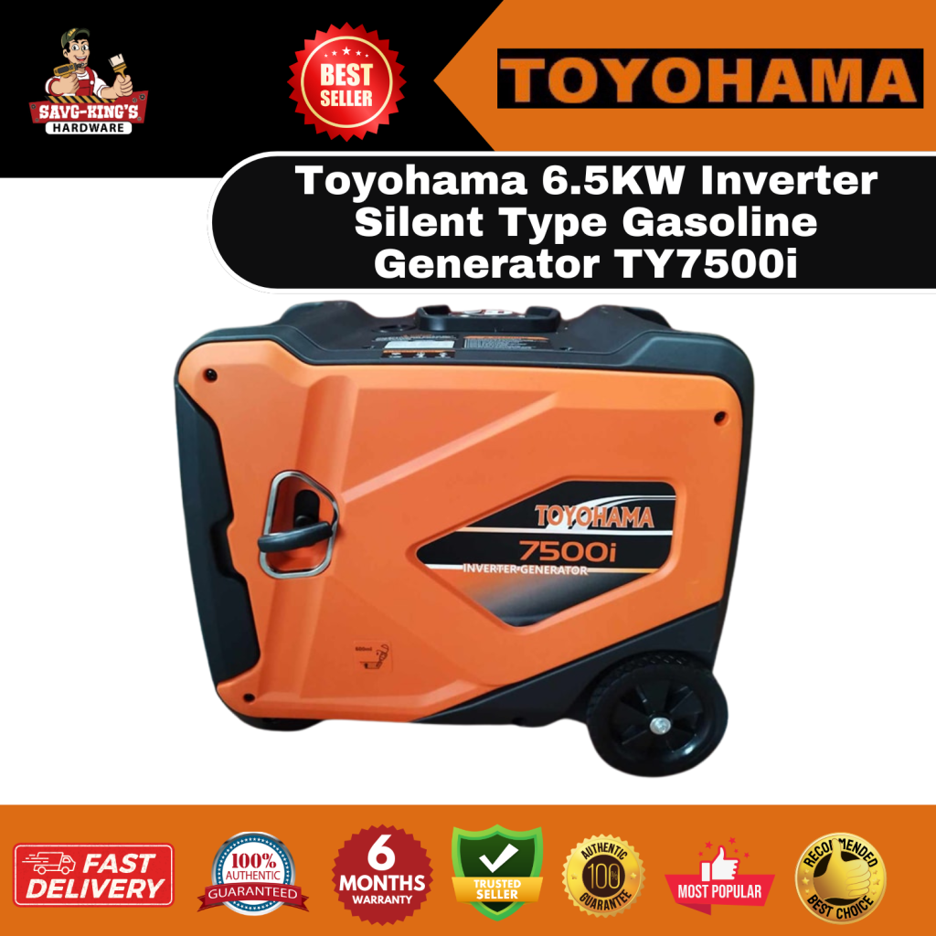 Toyohama 6.5KW Inverter Silent Type Gasoline Generator TY7500i
