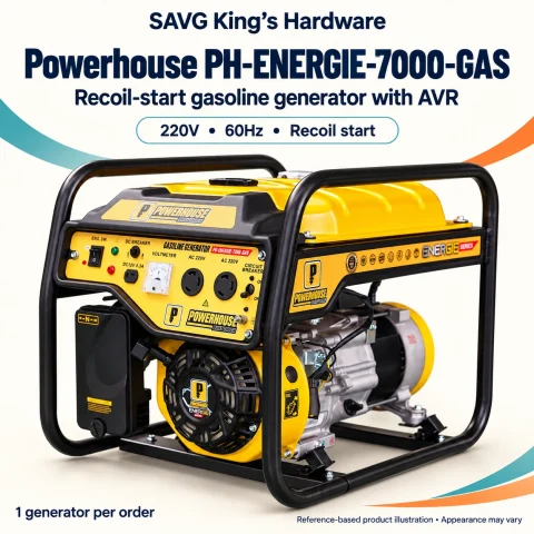 Powerhouse PH-ENERGIE-7000-GAS Recoil Gasoline Generator — reference-based product illustration