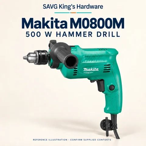 Makita M0800M 500W Corded Hammer Drill, 10mm Keyed Chuck