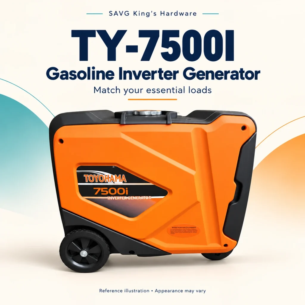 Toyohama TY-7500I Gasoline Inverter Generator