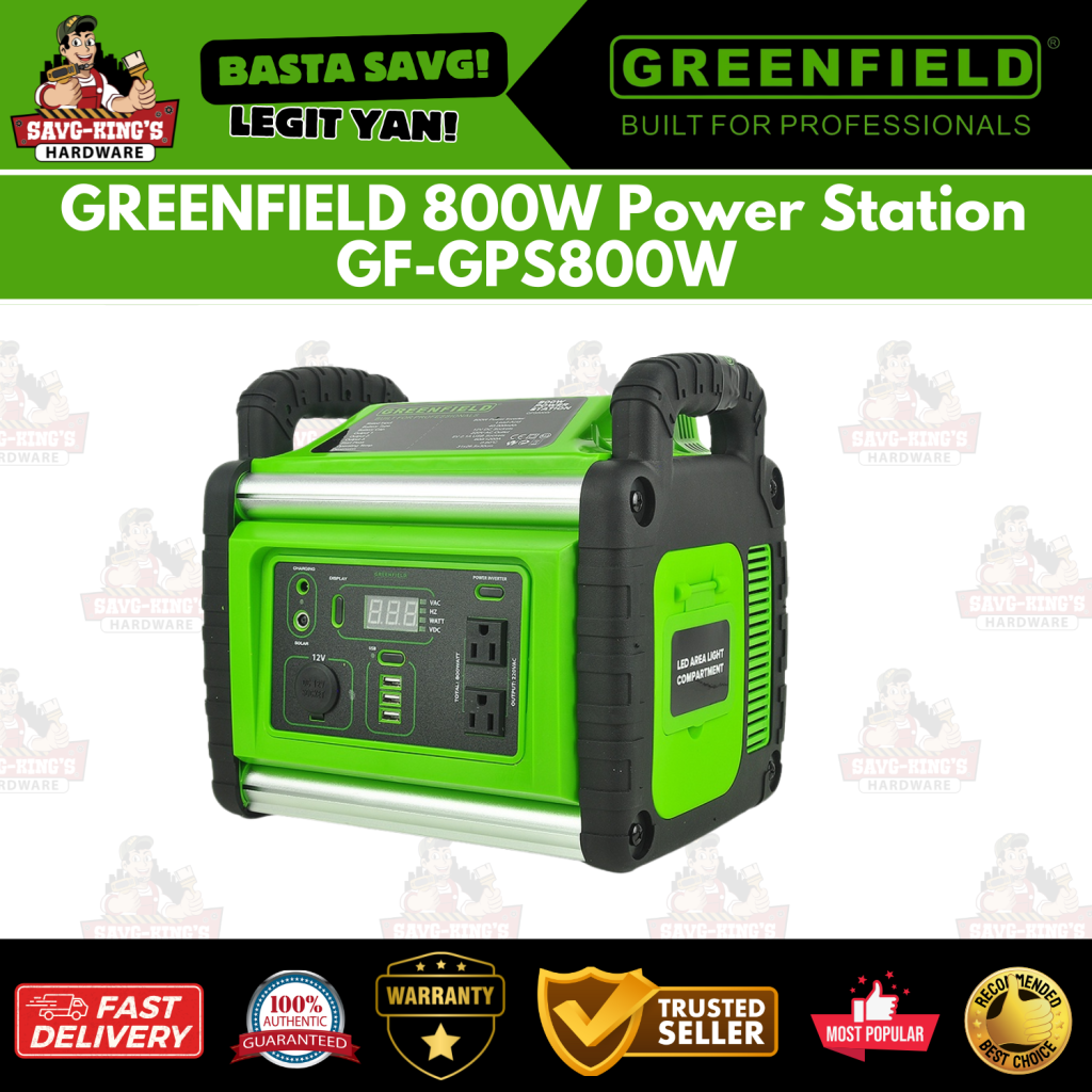 Greenfield 800W Lead-Acid Power Station (GF-GPS800W)