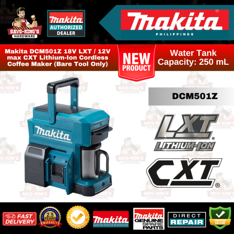 Makita DCM501Z 18V LXT / 12V max CXT Lithium-Ion Cordless Coffee Maker (Bare Tool Only)