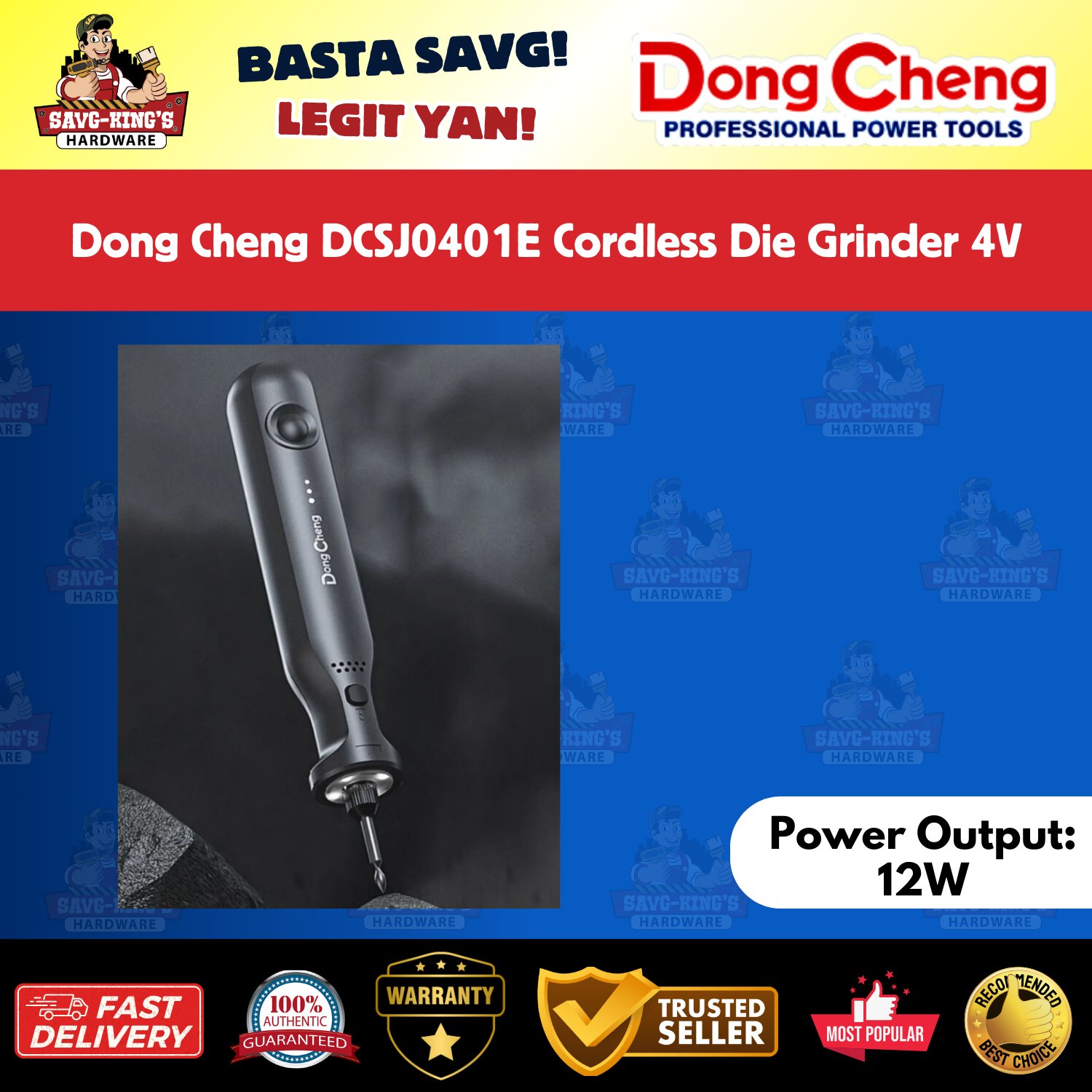 Dong Cheng DCSJ0401E Cordless Die Grinder 4V - Image 2