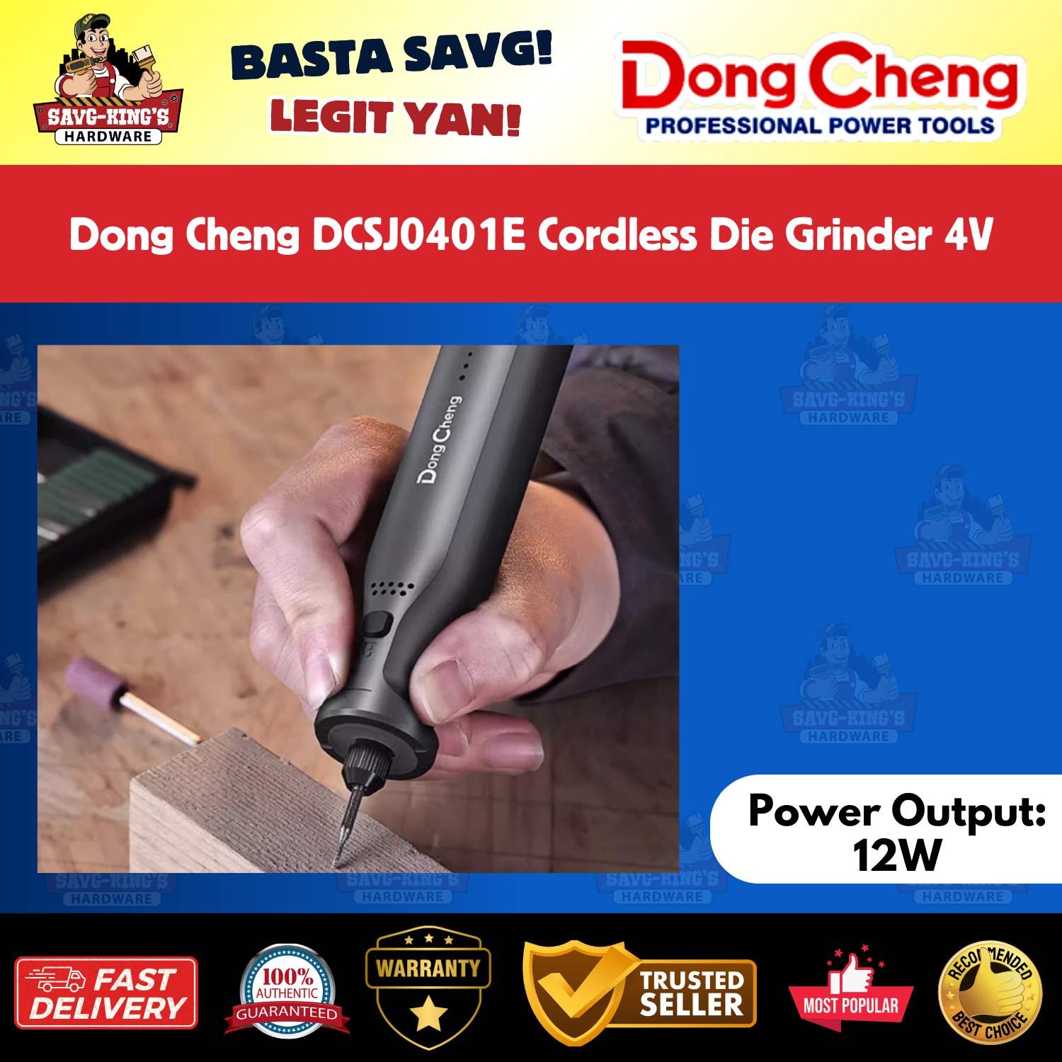 Dong Cheng DCSJ0401E Cordless Die Grinder 4V - Image 3