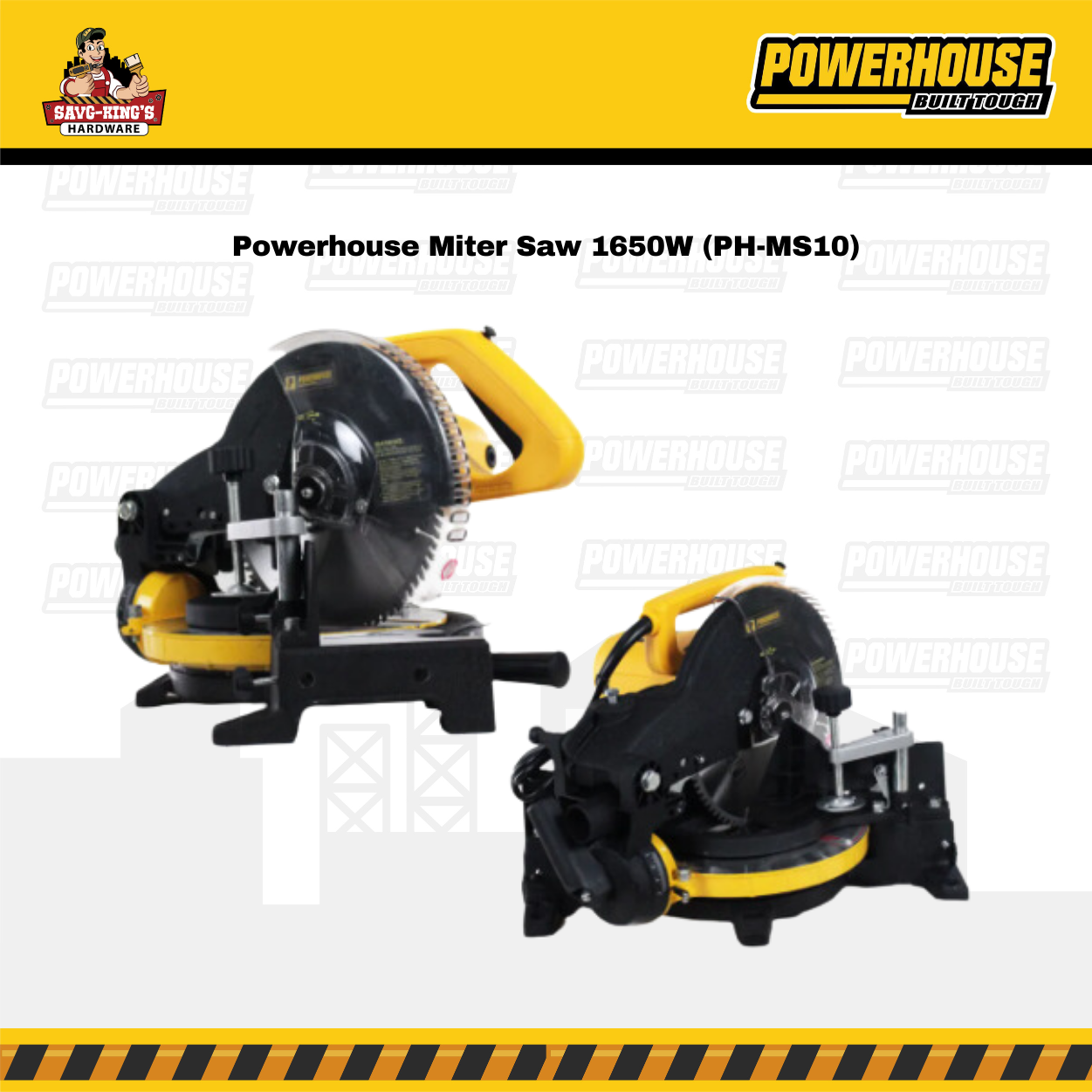 POWERHOUSE MITER SAW 1,650W (PH- MS10) - Image 2
