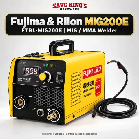 FTRL-MIG200E welding machine — original reference illustration by SAVG King’s Hardware