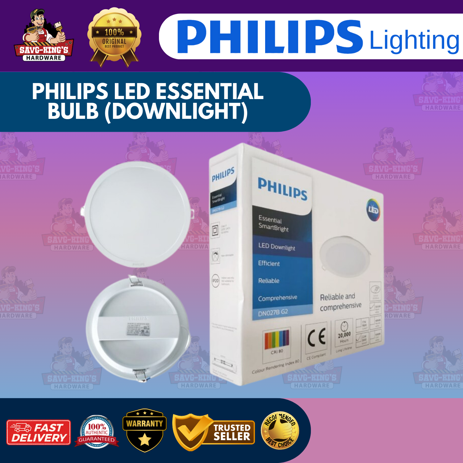 PHILIPS LED ESSENTIAL BULB (DOWNLIGHT) - Image 2