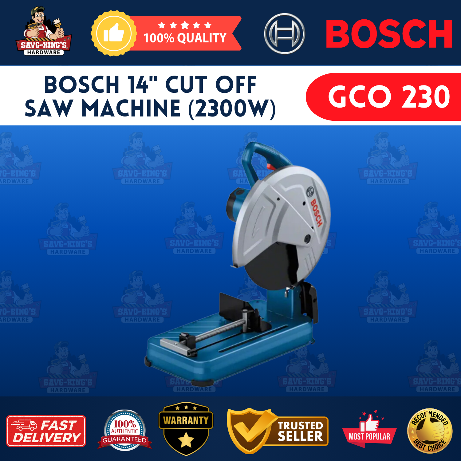 Bosch GCO 230 14" Cut-Off Saw Machine (2300W)