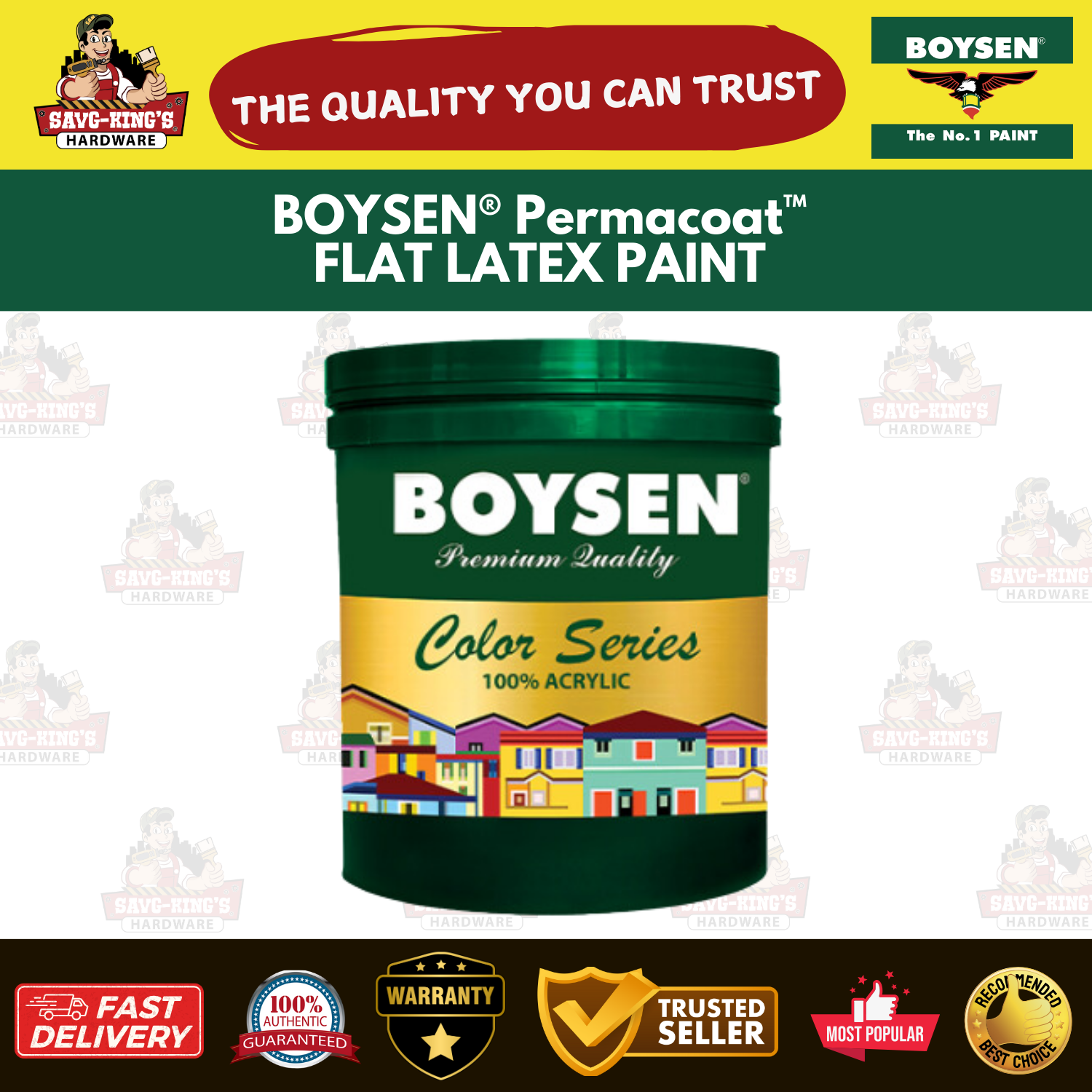 BOYSEN® Permacoat™  FLAT LATEX PAINT