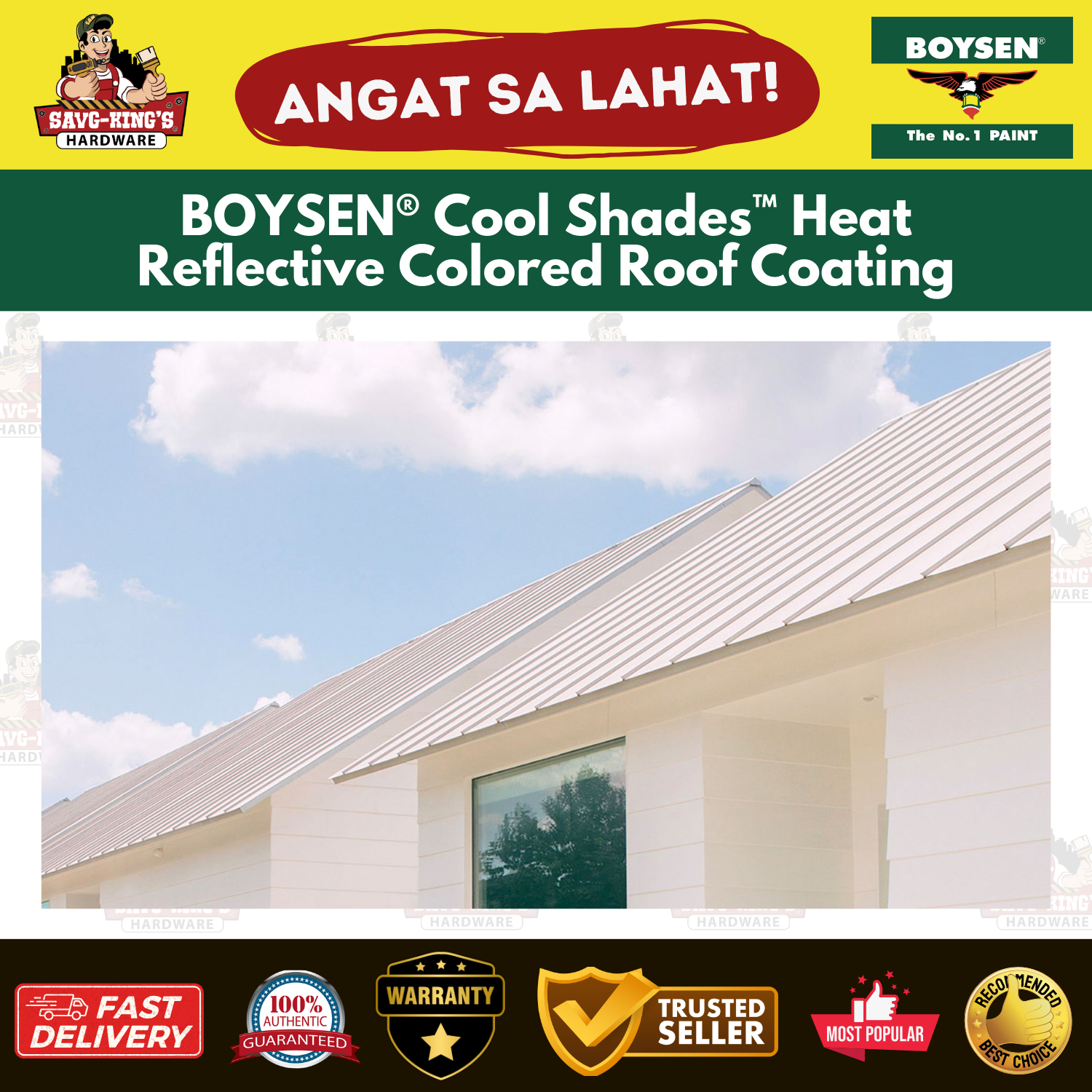 BOYSEN® Cool Shades™ Heat Reflective Colored Roof Coating - Image 2