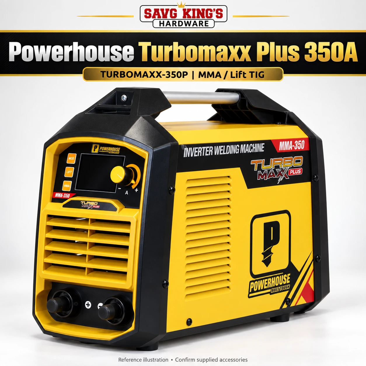 TURBOMAXX-350P welding machine — original reference illustration by SAVG King’s Hardware