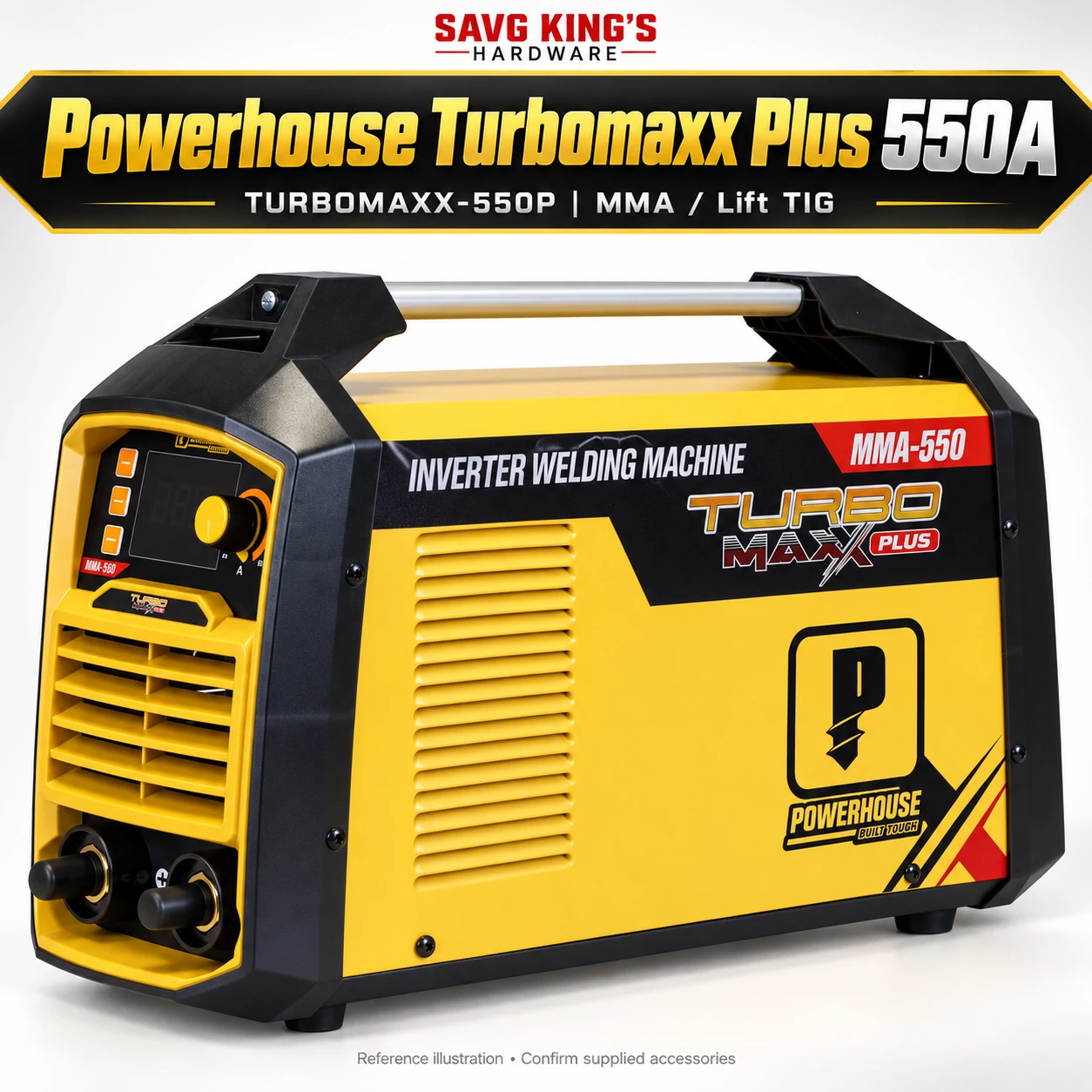 TURBOMAXX-550P welding machine — original reference illustration by SAVG King’s Hardware