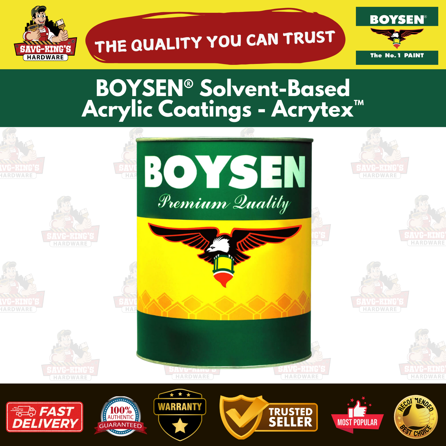 BOYSEN® Solvent-Based Acrylic Coatings - Acrytex™