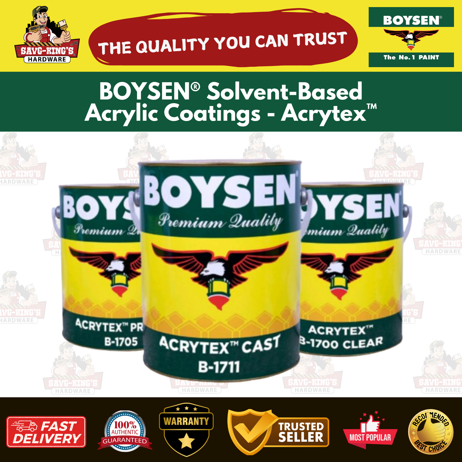 BOYSEN® Solvent-Based Acrylic Coatings - Acrytex™ - Image 2