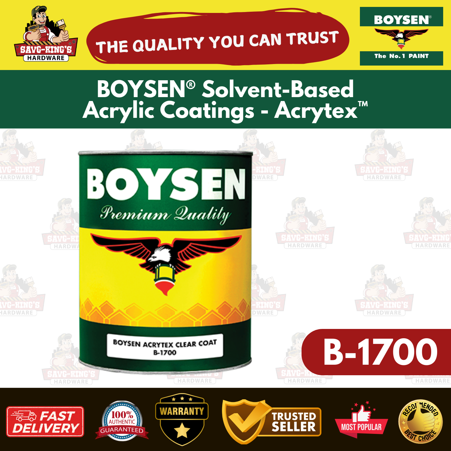 BOYSEN® Solvent-Based Acrylic Coatings - Acrytex™ - Image 5