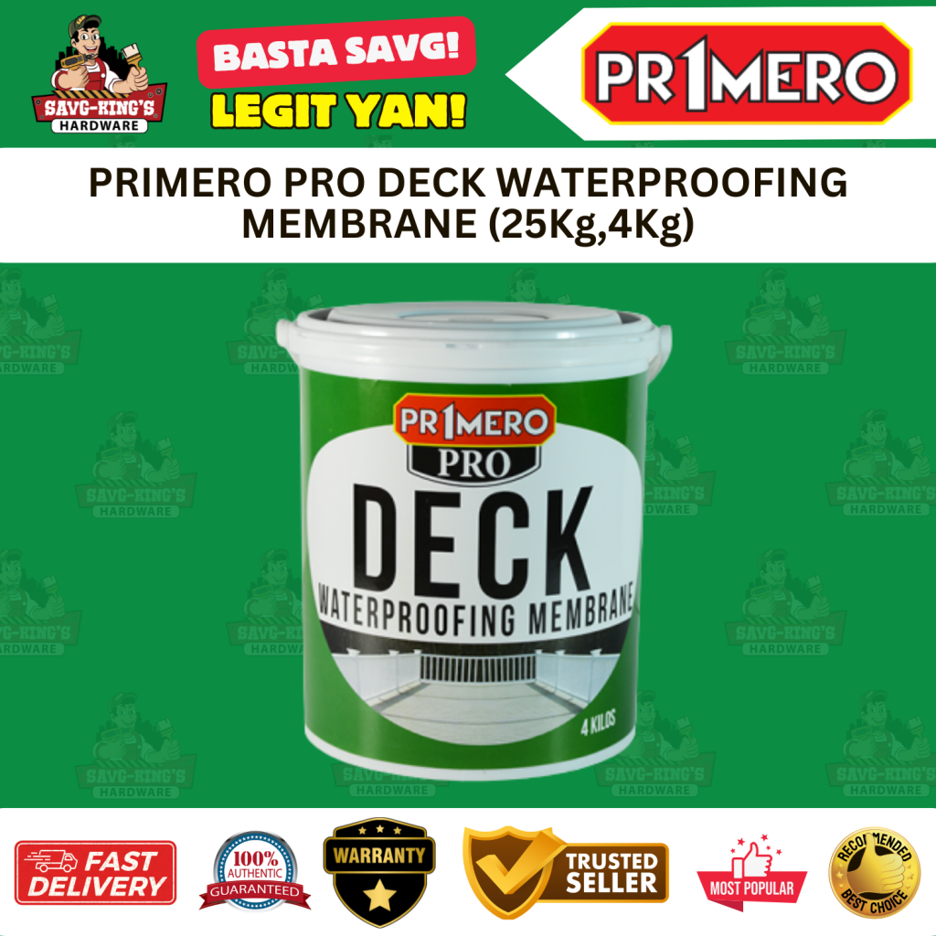 PRIMERO PRO DECK WATERPROOFING MEMBRANE (25Kg,4Kg)