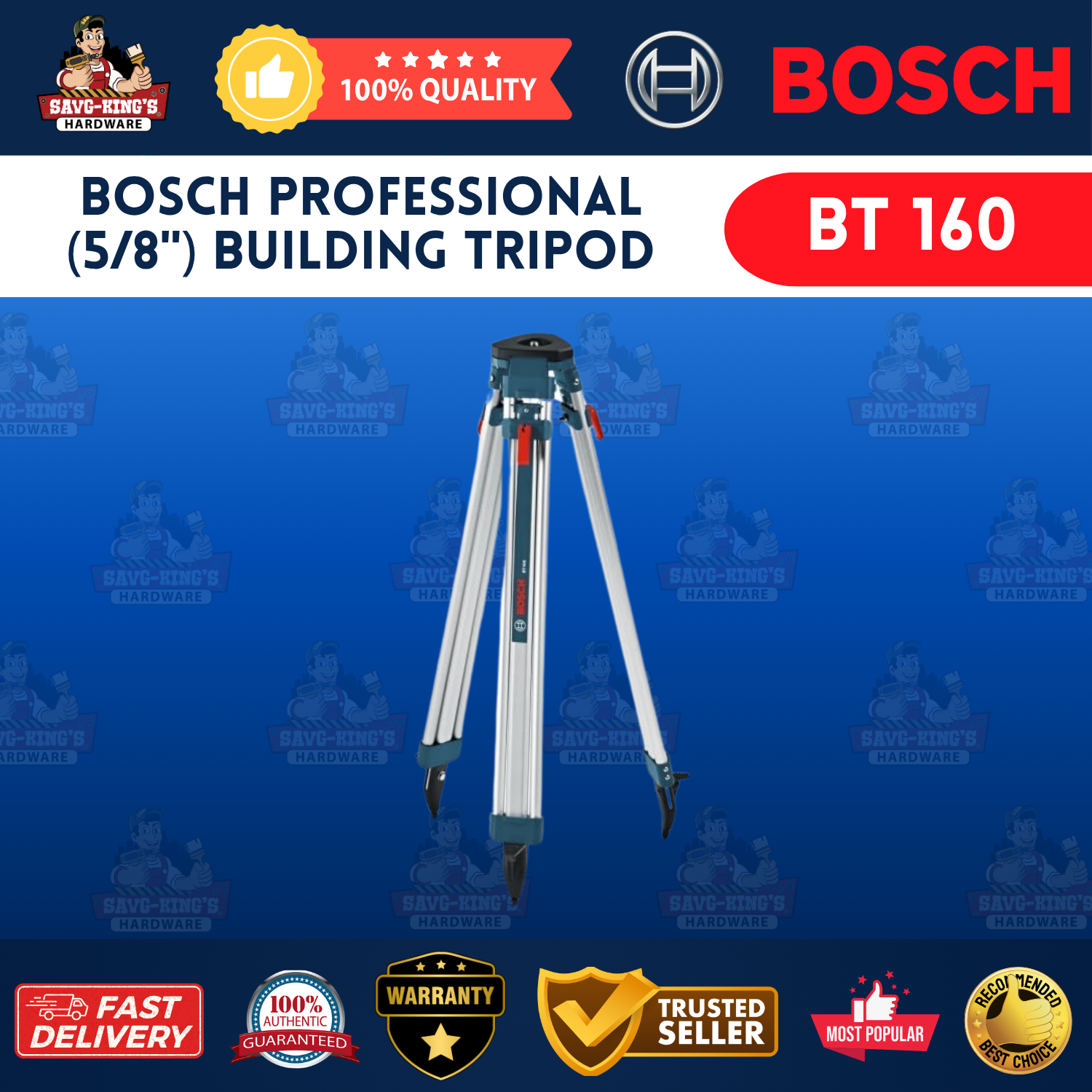BOSCH PROFESSIONAL BT 160 (5/8") BUILDING TRIPOD
