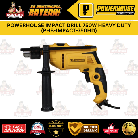 POWERHOUSE IMPACT DRILL 750W HEAVY DUTY (PHB-IMPACT-750HD)