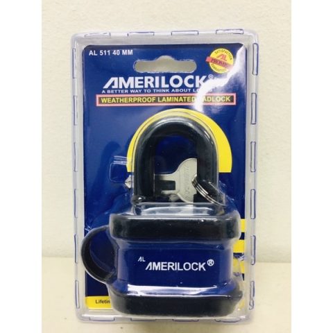 Amerilock AL511L weatherproof laminated padlock 40mm