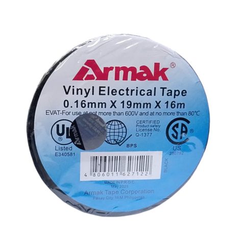 Armak vinyl electrical tape family reference; exact color and size listed in product title