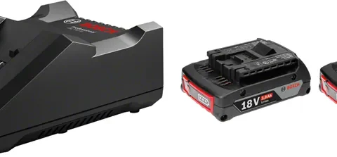Bosch 1600A019RP starter kit with two 18V 2.0Ah batteries and GAL18V-40 charger