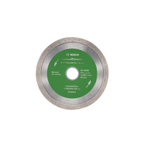 Bosch 2608603729 ceramic cutting diamond disc, manufacturer product and code