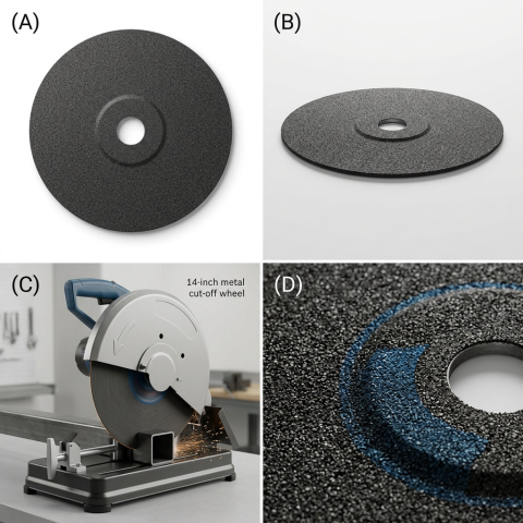 AI reference illustration of Bosch 14-inch standard metal cut-off wheel part 2608619766, image 1