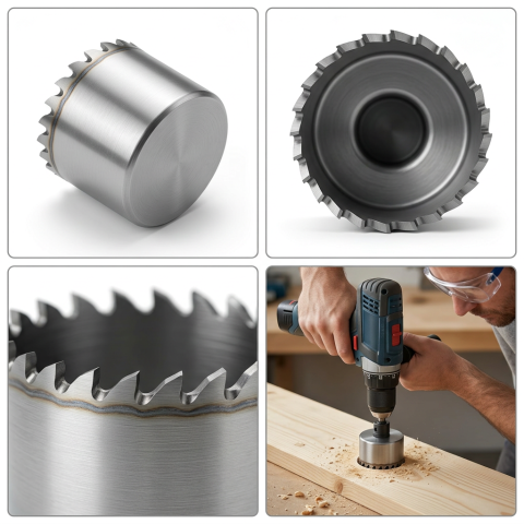 AI product illustration Bosch 2609255603 hole saw view 1