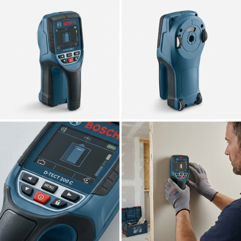 AI model-reference illustration Bosch D-TECT 200C wall scanner, view 1