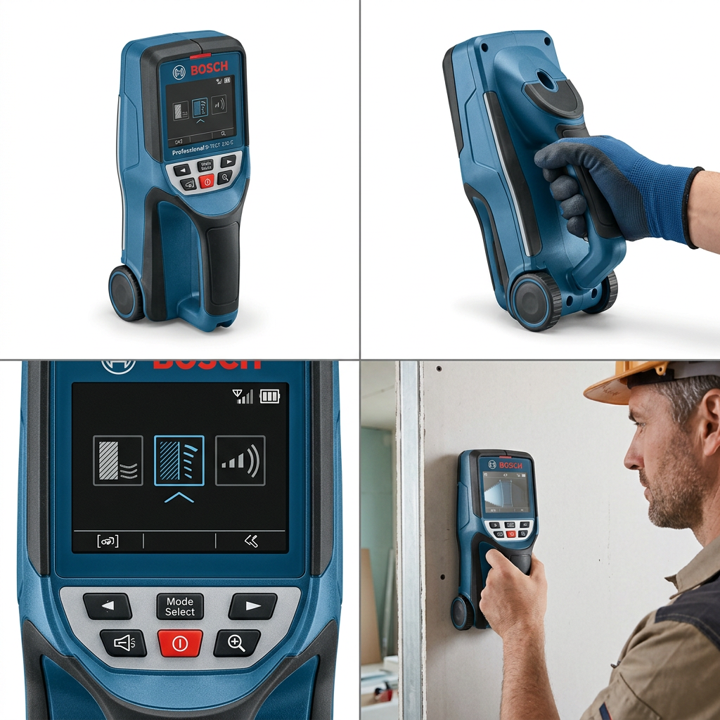 AI model-reference illustration Bosch D-TECT 200C wall scanner, view 2