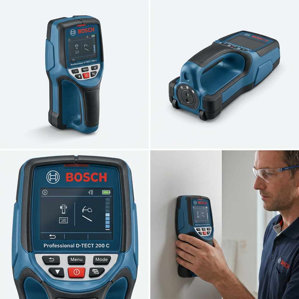 AI model-reference illustration Bosch D-TECT 200C wall scanner, view 3