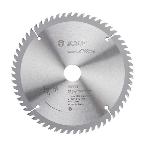 Bosch Expert for Wood circular saw blade 184 mm 60-tooth 25 mm bore, marked part 2608642985