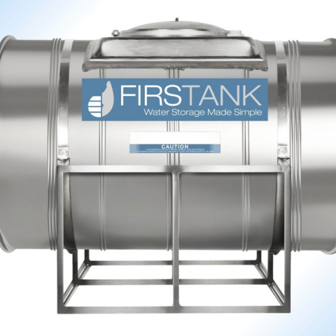 Firstank horizontal stainless steel water tank — family reference image