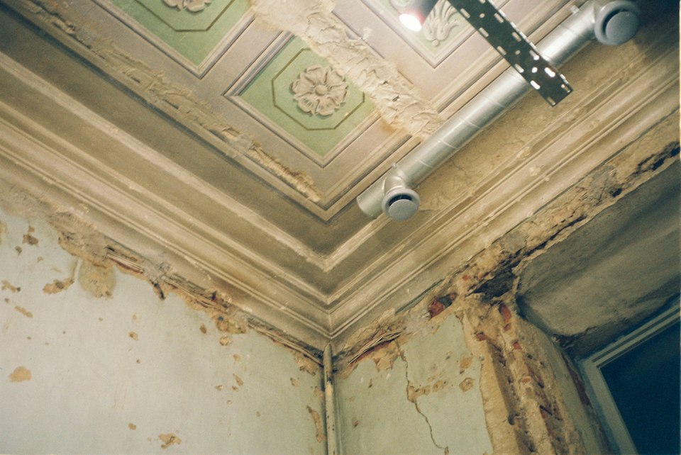 Deteriorated interior ceiling surface illustrates why underlying moisture should be investigated