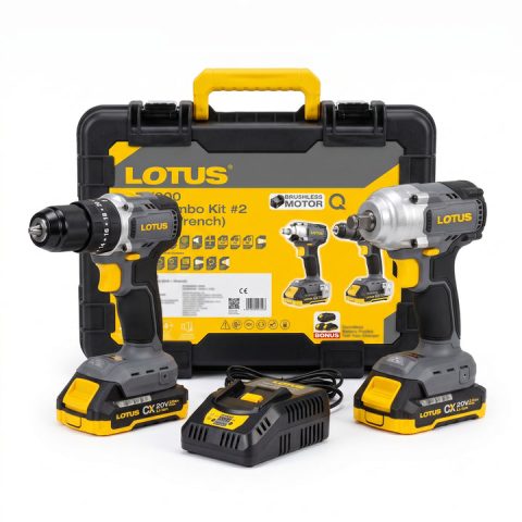 Lotus CCX200 20V brushless impact drill and impact wrench combo kit