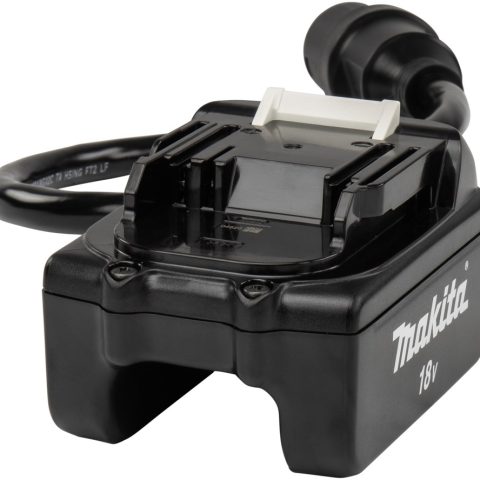 Makita 191J50-7 18V LXT adapter for PDC01 portable backpack power supply, connector close-up