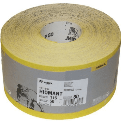 Mirka abrasive sanding roll family reference; exact grit and 50-yard roll size are listed in product title