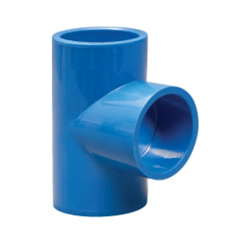 Moldex Blue PVC-U plain tee fitting