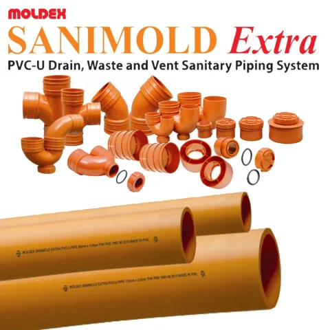 Moldex Sanimold Extra orange PVC-U DWV pipes and fittings