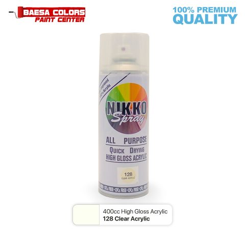 Nikko Spray Paint 128 Clear Acrylic 400cc