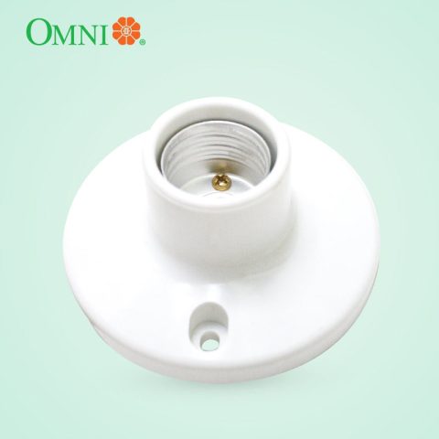 OMNI E27-030 ceiling receptacle 3-1/2 inch white