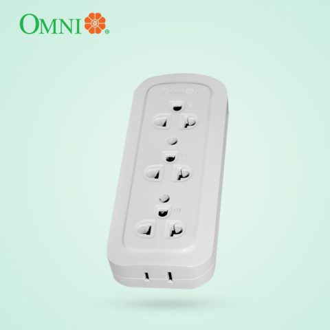OMNI WSG-003 3 gang grounded surface convenience outlet