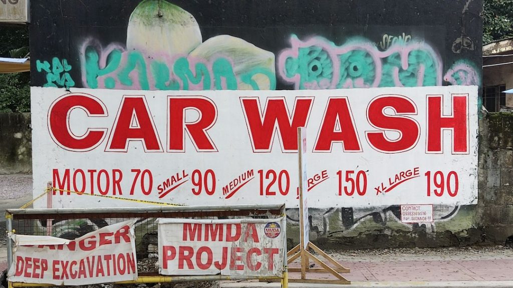 Car wash business setting in the Philippines