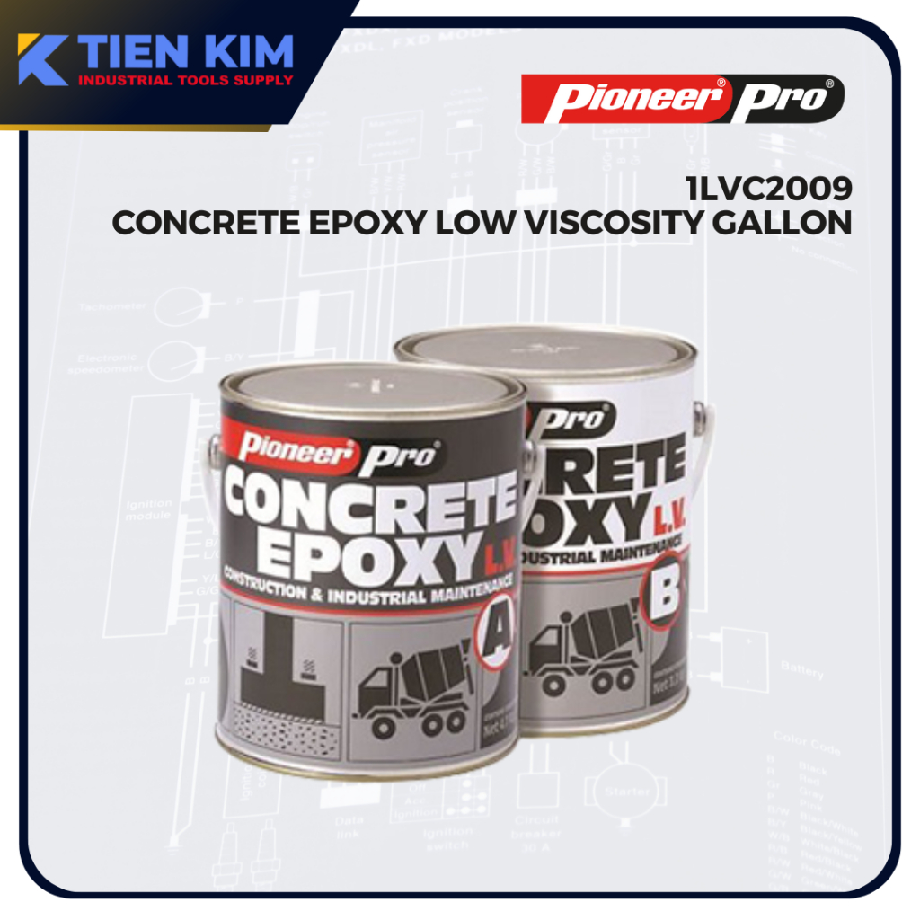 Pioneer Pro Concrete Epoxy Low Viscosity gallon set