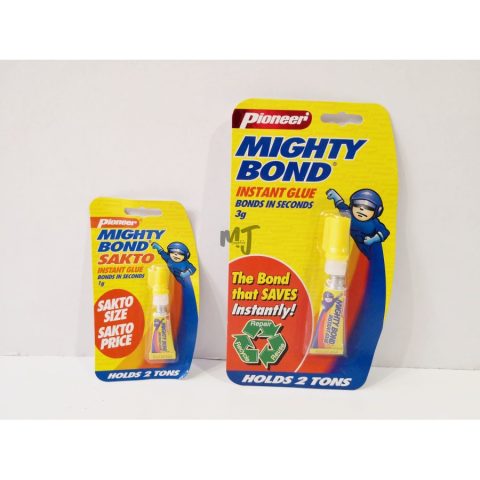 Pioneer Mighty Bond instant glue 1g and 3g packs