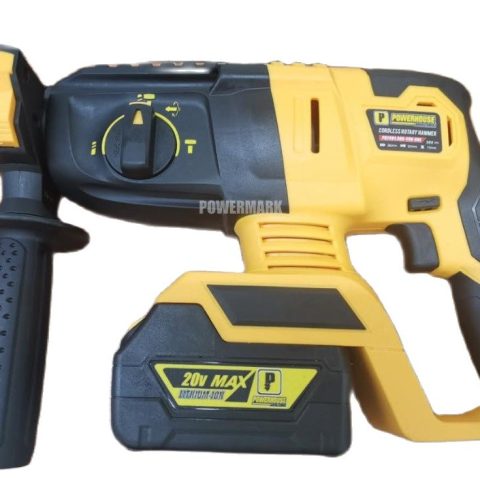Powerhouse PH20V4.0AH-CRH-DRE 20V 4.0Ah SDS Plus cordless rotary hammer complete kit gallery view 2