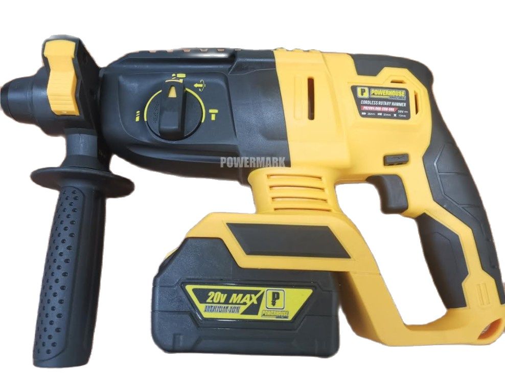 Powerhouse PH20V4.0AH-CRH-DRE 20V 4.0Ah SDS Plus cordless rotary hammer complete kit gallery view 2