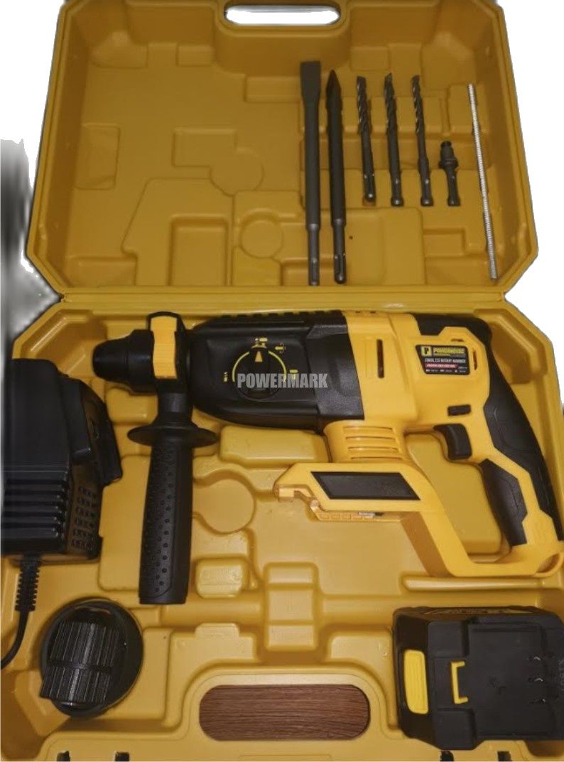 Powerhouse PH20V4.0AH-CRH-DRE 20V 4.0Ah SDS Plus cordless rotary hammer complete kit gallery view 3