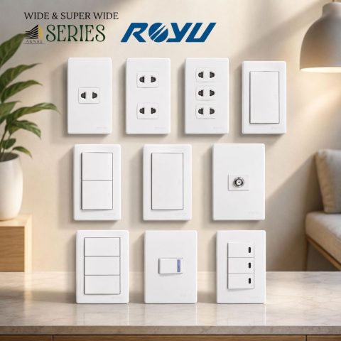 Royu Wide Series switches and outlets — family reference image